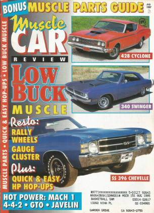 MUSCLE CAR REVIEW 1992 JULY - DONOHUE SST, CYCLONE CJ, 340 SWINGER, SS396